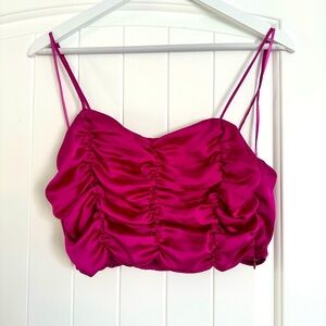 Zara hot pink top ,Size S